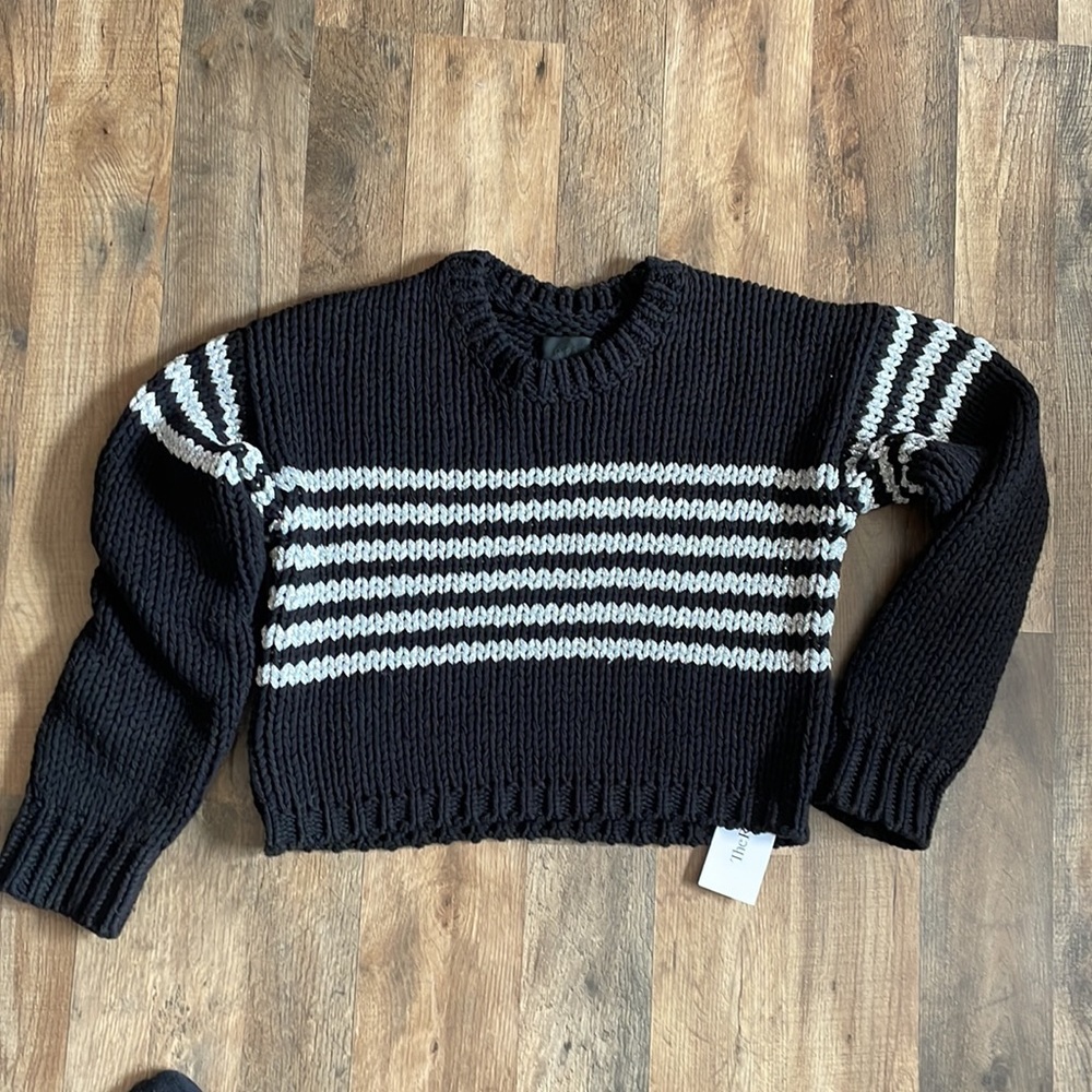 Rta Rory Metallic Stripe Sweater - image 7